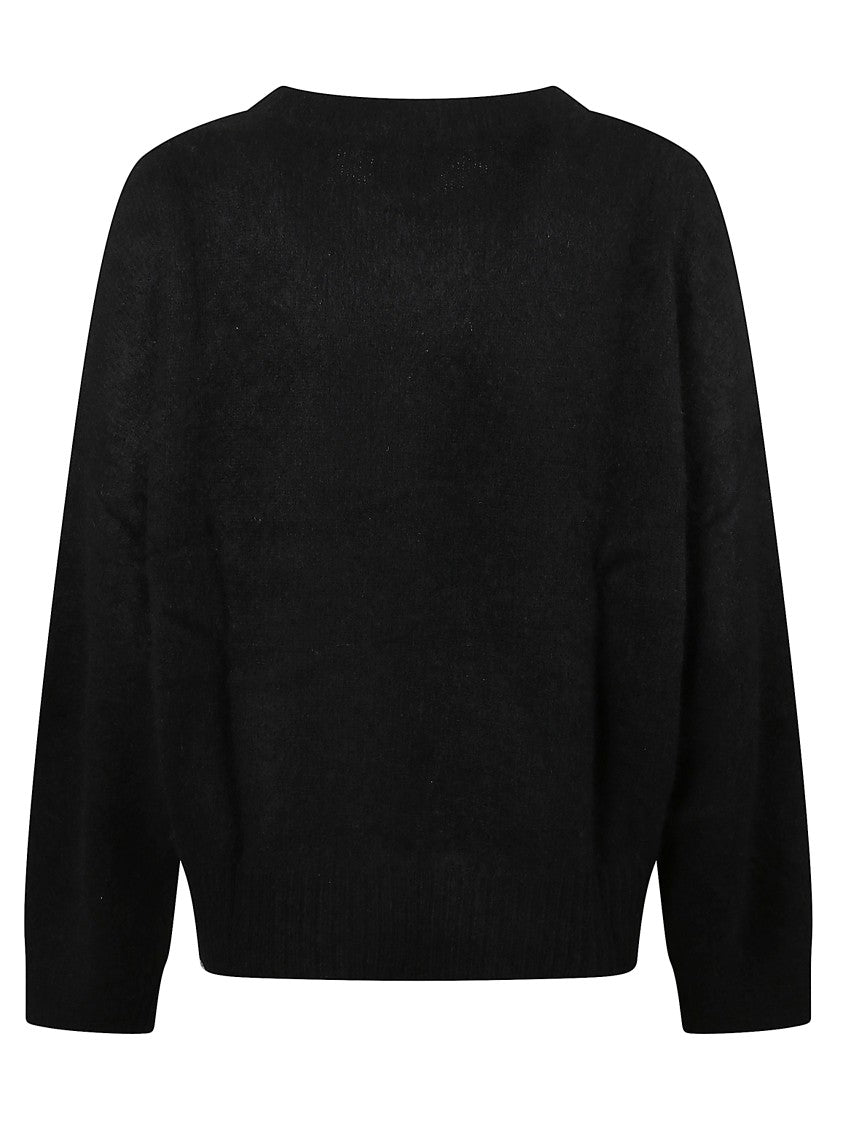 Allude Cashmere And Silk Sweater With Ribbed Finishes