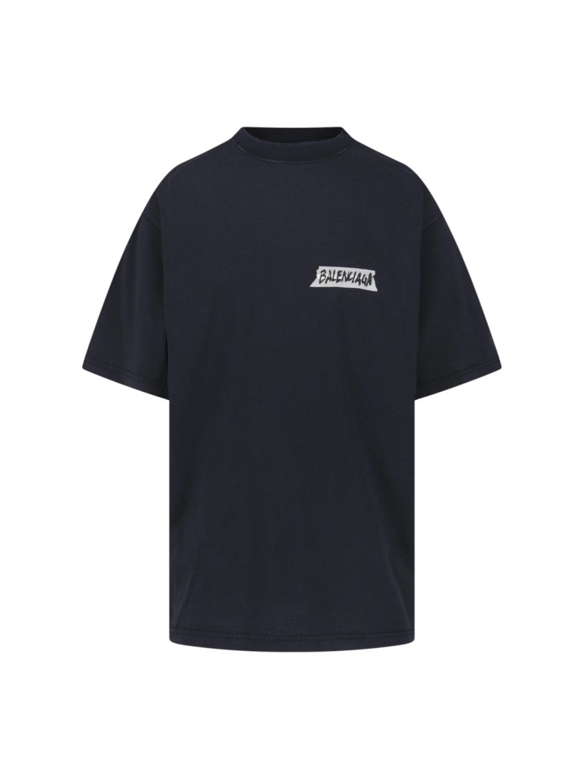 Balenciaga "Masking Tape" T-Shirt – Black