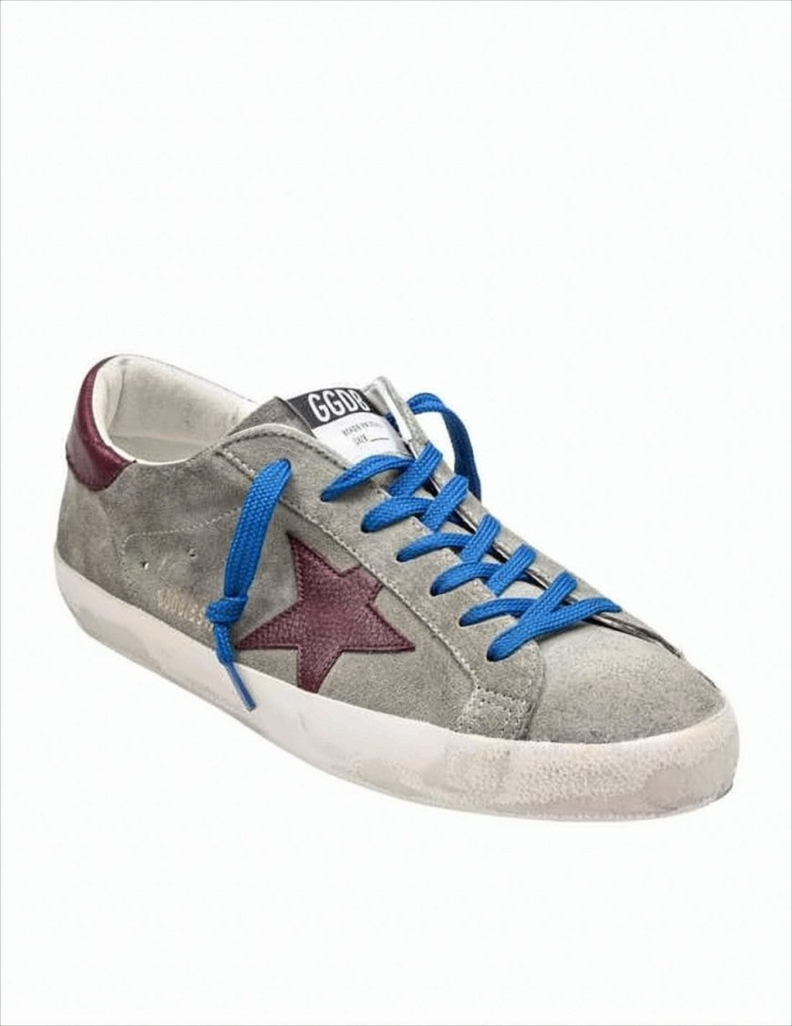 Golden Goose Vintage-Inspired Grey Suede Sneakers