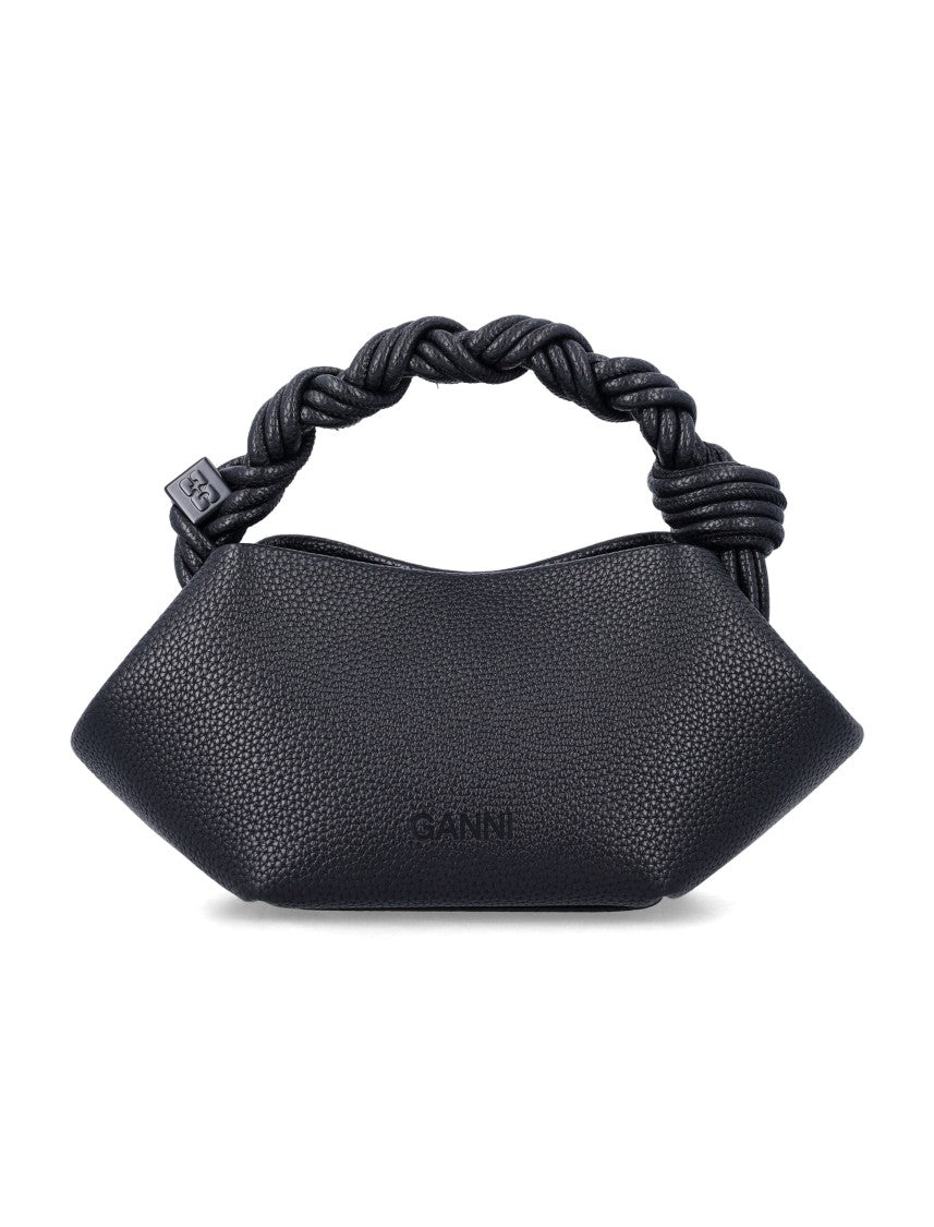 Ganni Geometric Mini Handbag With Twisted Rope Handle