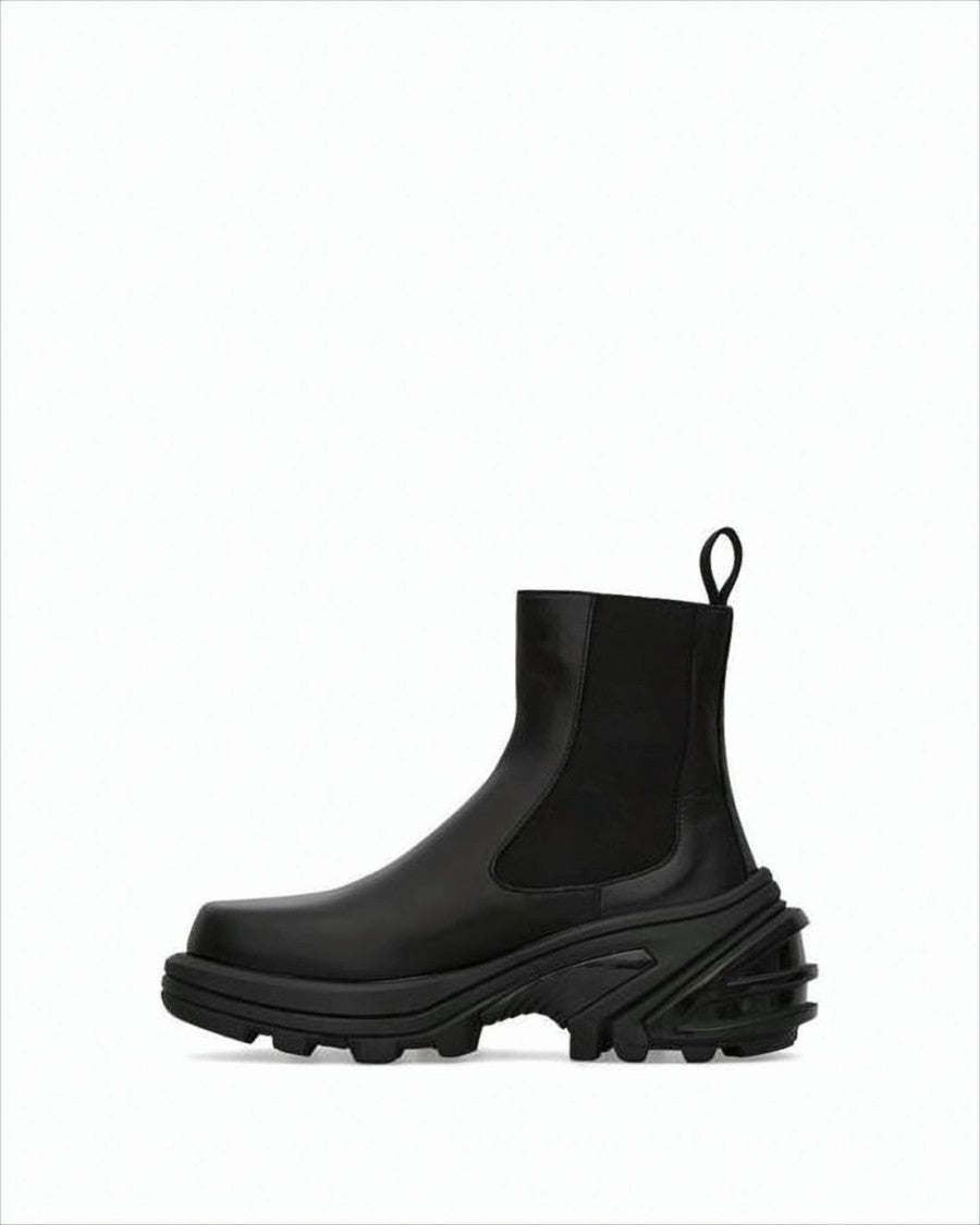 1017 Alyx 9Sm Black Leather Boots With Sole