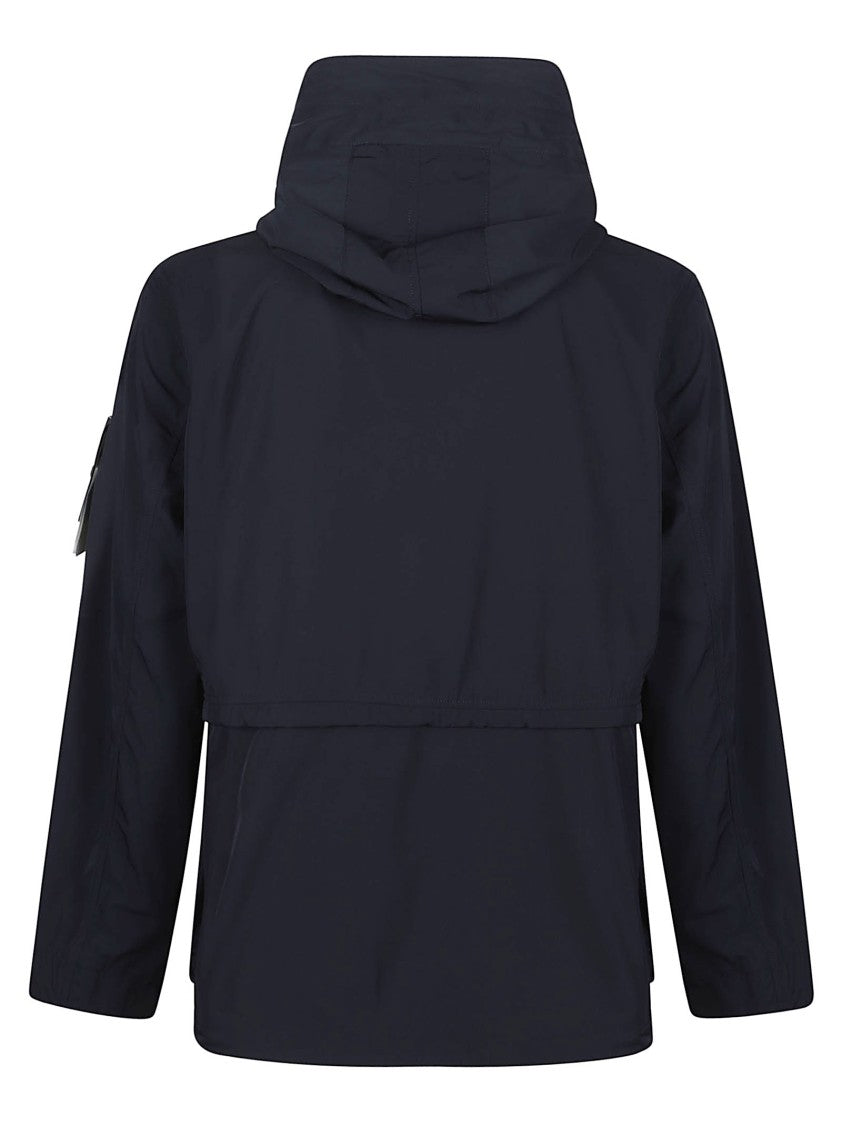 Stone Island Black Short Polyester Parka