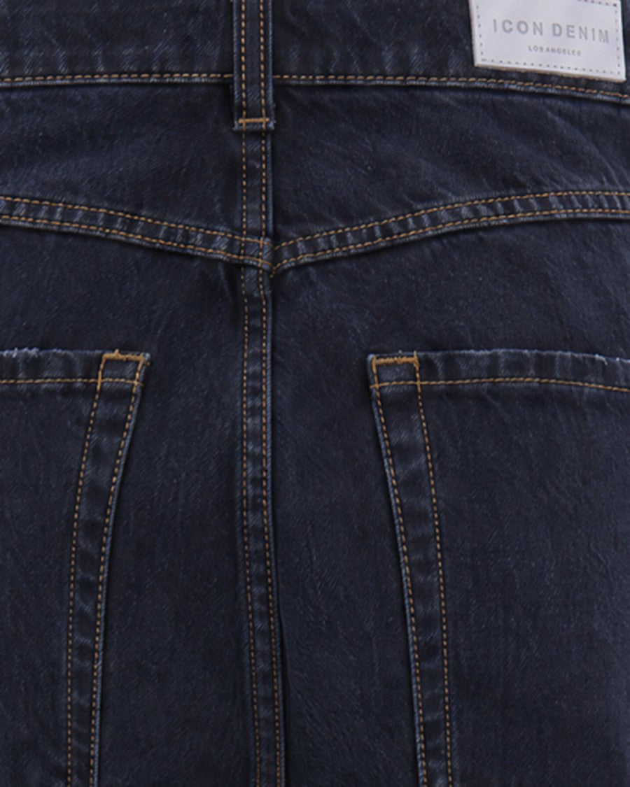 Icon Denim Noir Poppy Wide-Leg Denim Jeans