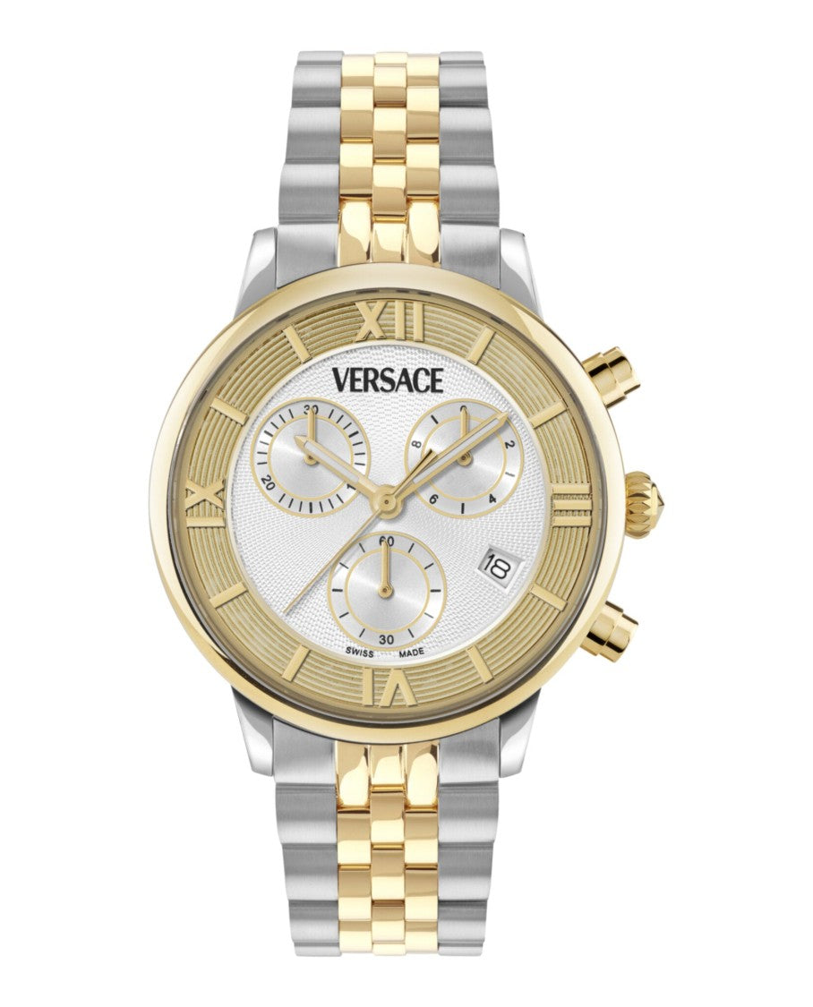 Versace Classic Round Chrono Bracelet Watch