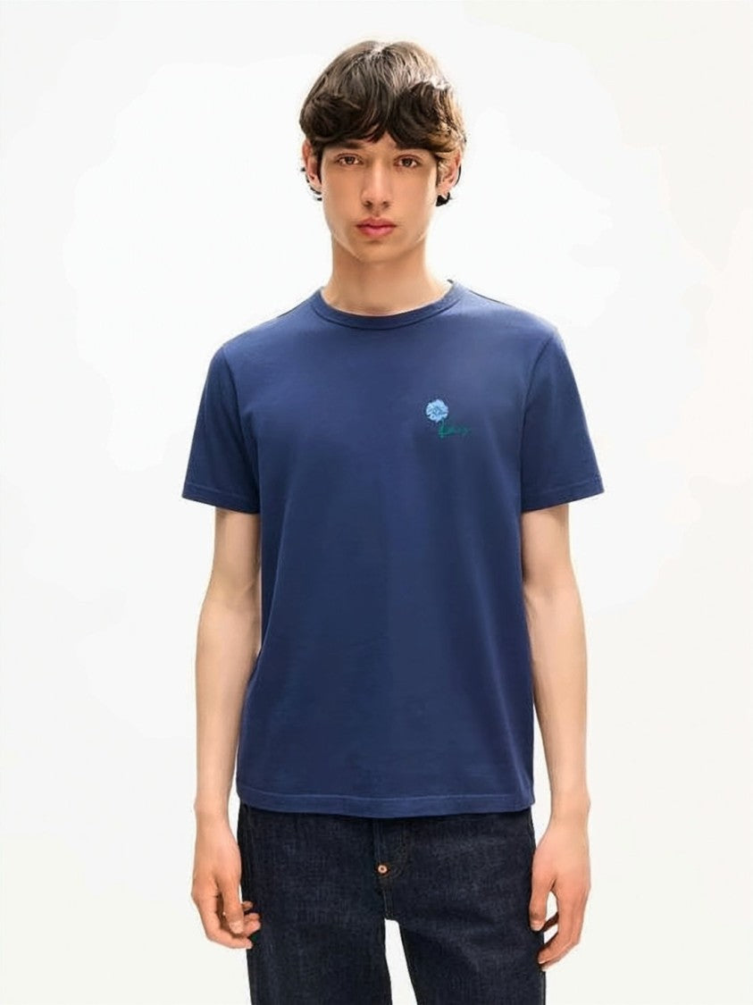 Kenzo Short-Sleeved Crew Neck T-Shirt With Delicate Embroidered Detail