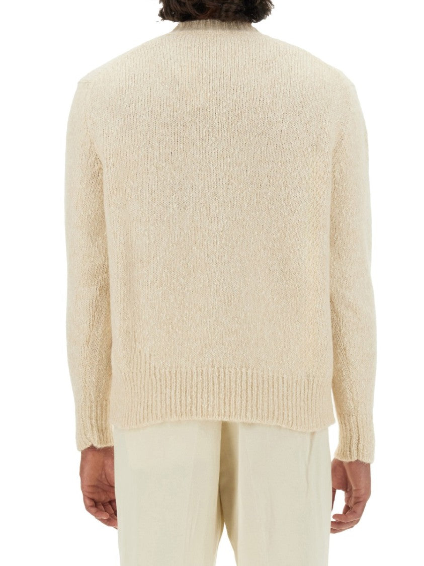 Lardini Textured Knit Wool Jersey