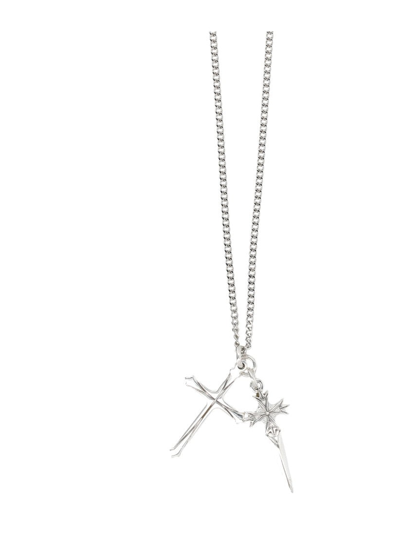 Emanuele Bicocchi Pugnale And Cross Necklace