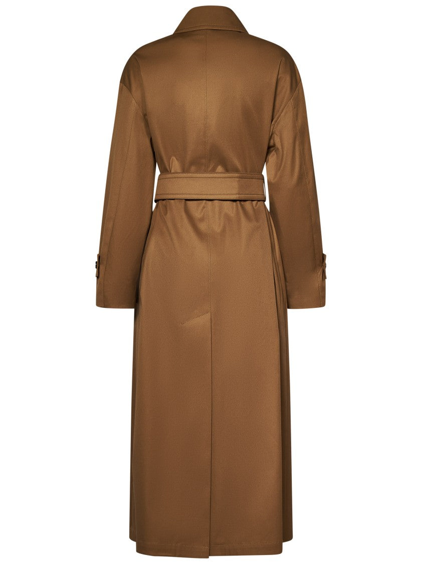 Max Mara Belted Camel Coat With Timeless Silhouette