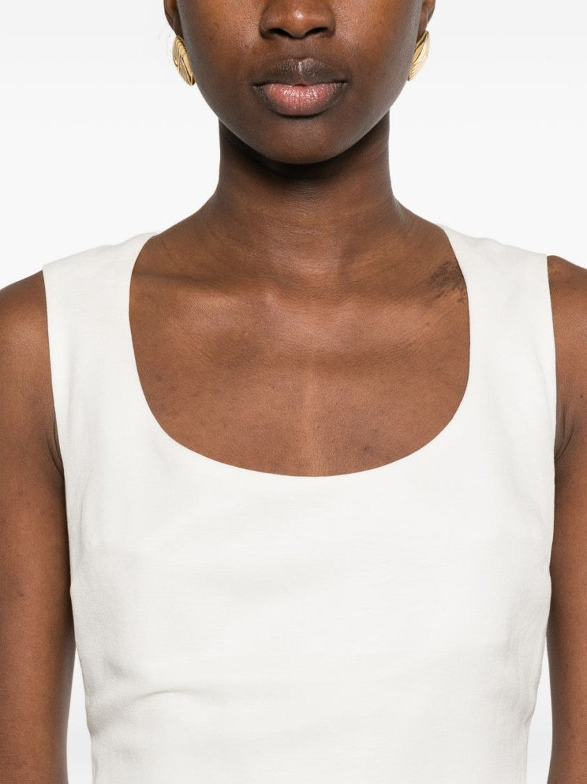 Jacquemus Midi Dress With Square Neckline
