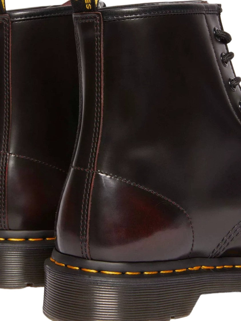 Dr. Martens 1460 Polished Leather Yellow-Stitch Boots