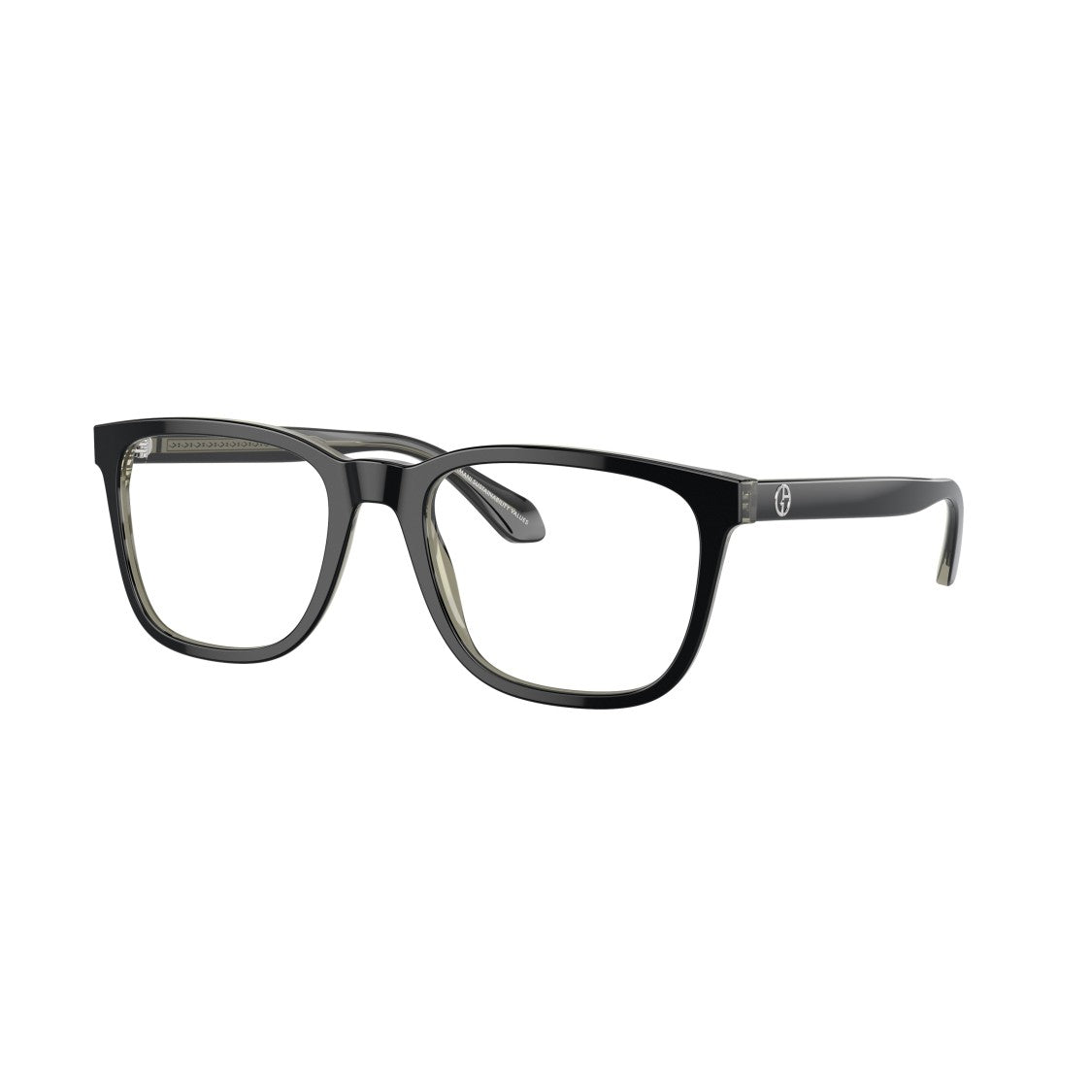 Giorgio Armani 0Ar7255 Rectangular Acetate Eyeglasses With Translucent Arms