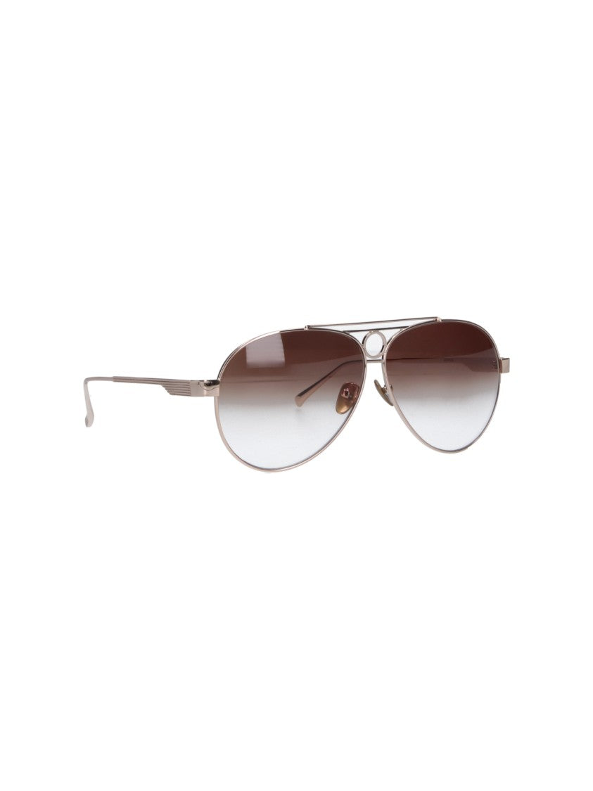 Facehide Teardrop Design Aviator Sunglasses With Gradient Lenses