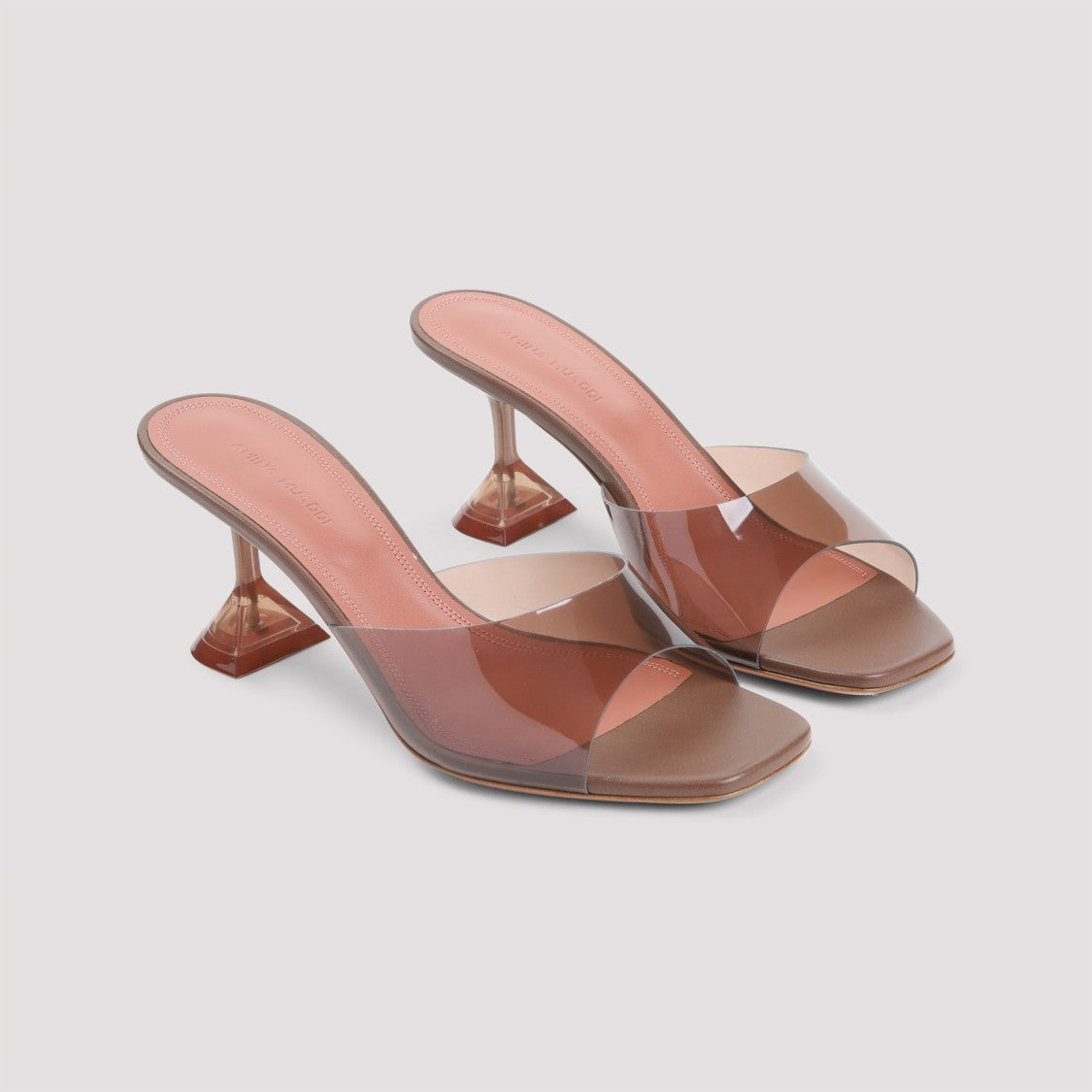 Amina Muaddi Transparent Mules