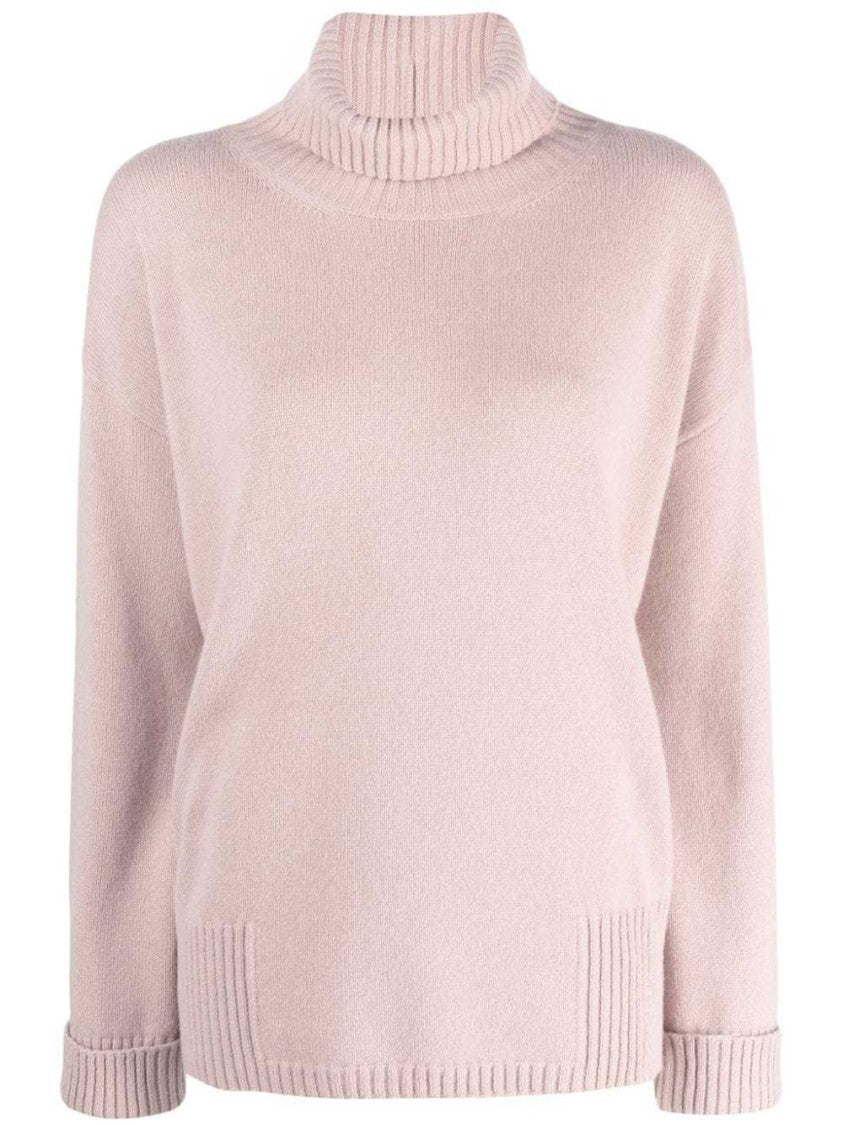 Lorena Antoniazzi Roll-Neck Light Pink Knitwear Jumper