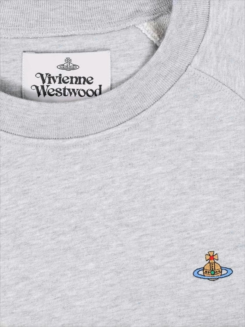 Vivienne Westwood Relaxed Fit Long-Sleeve Cotton Sweatshirt With Embroidered Logo
