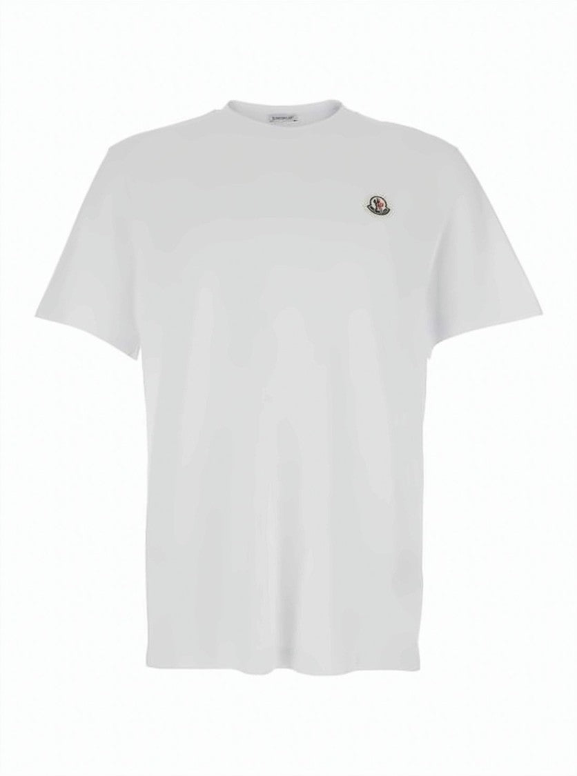 Moncler Moncler White Short-Sleeve T-Shirt