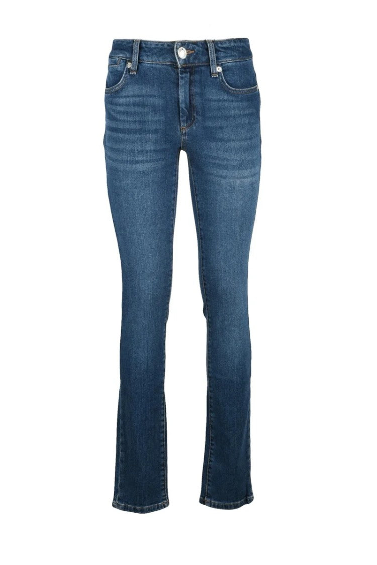Sportmax Blue Cotton Elastane Women's Slim Fit Jeans