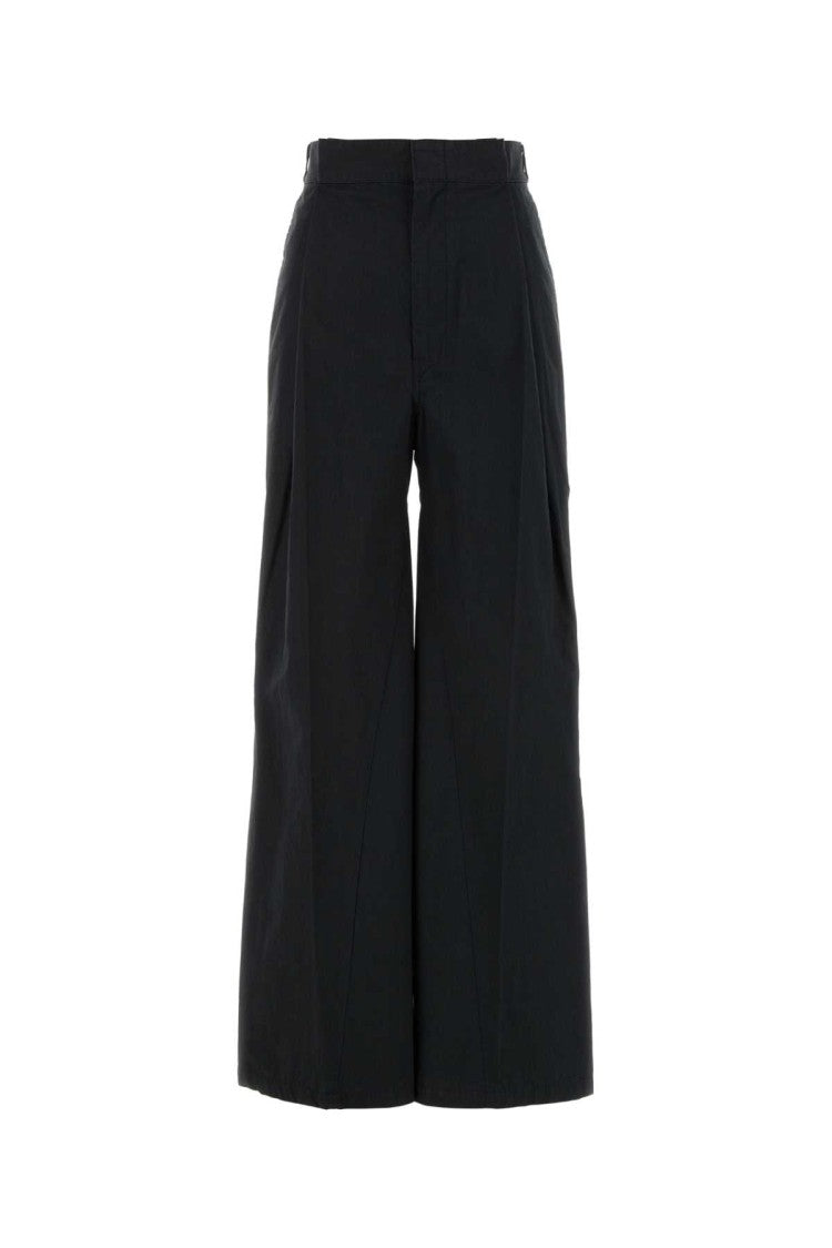 Maison Margiela Black Cotton And Nylon Wide-Leg Pant