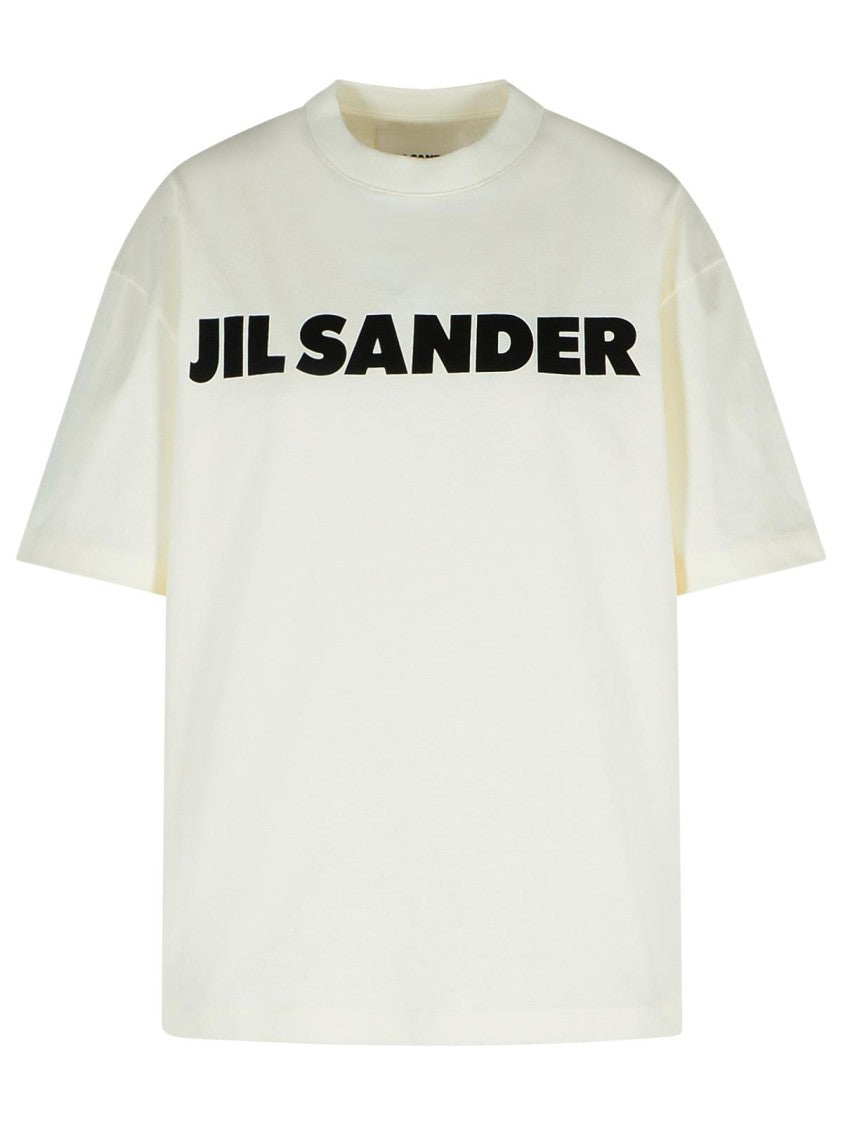Jil Sander Ivory Cotton T-Shirt