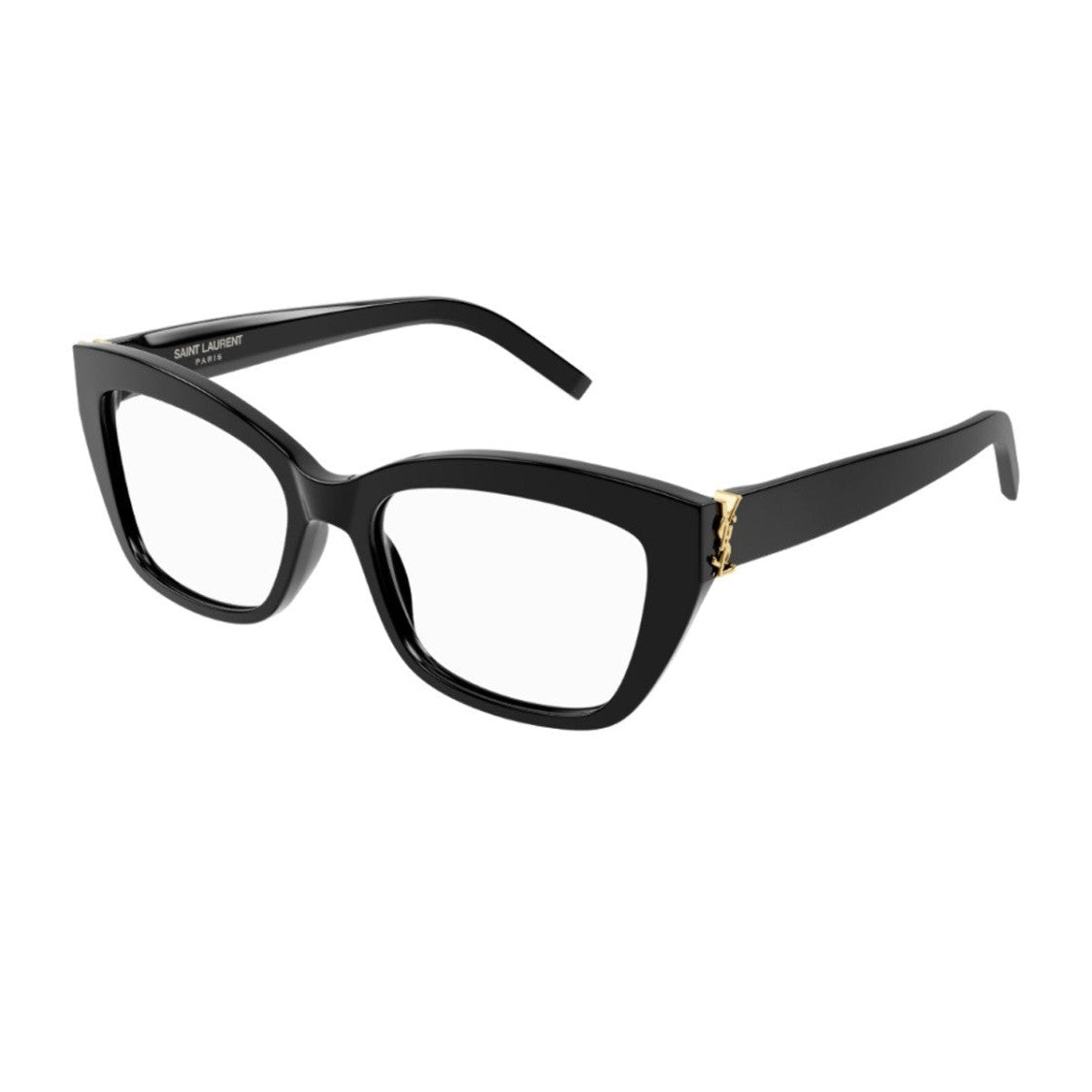Saint Laurent Black Sl M117 Monogram Acetate Cat-Eye Sunglasses