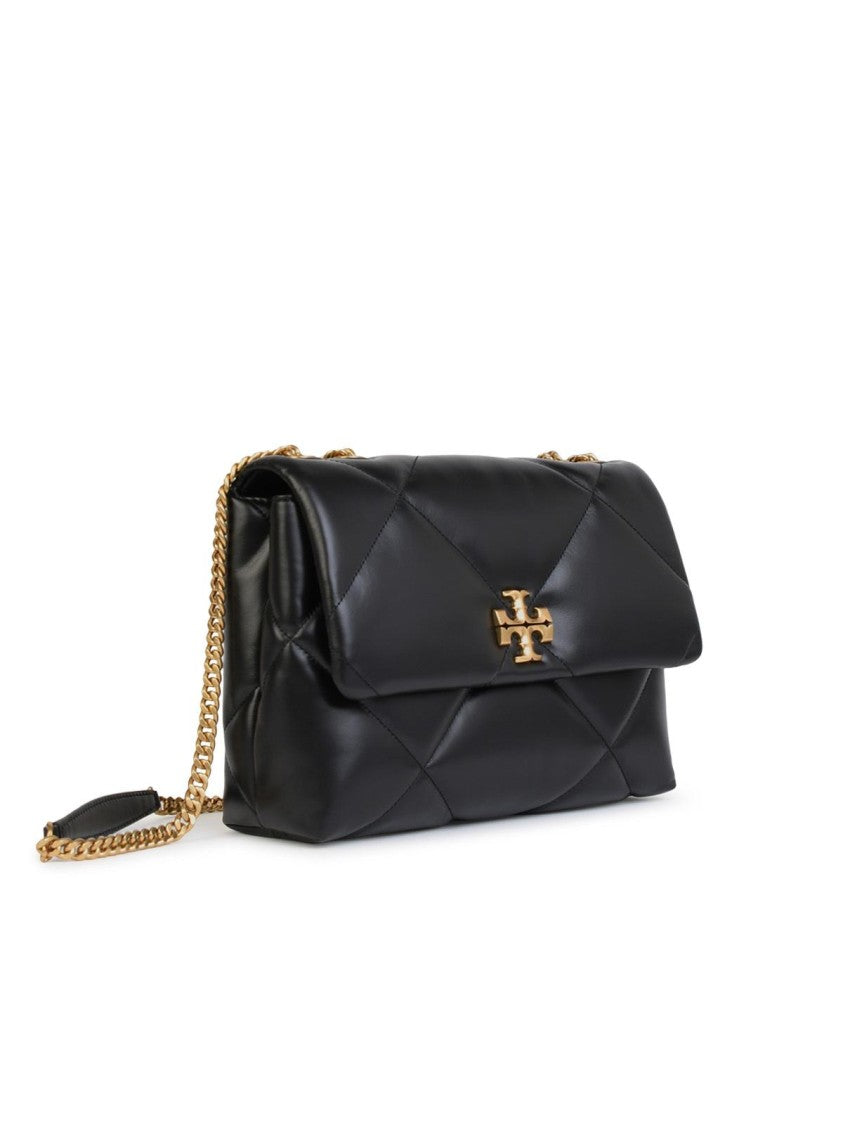 Tory Burch Kira' Black Leather Double Shoulder Bag
