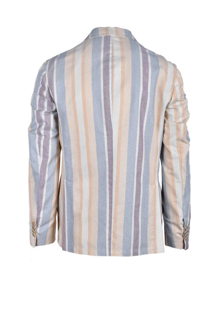 Laboratori Italiani Jacket - Beige/Sky Blue