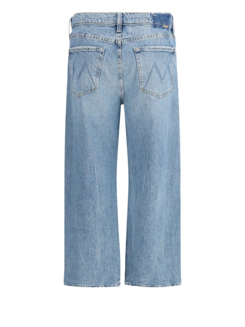 Mother Straight-Leg Cropped Jeans With Concealed Zip And Classic Design