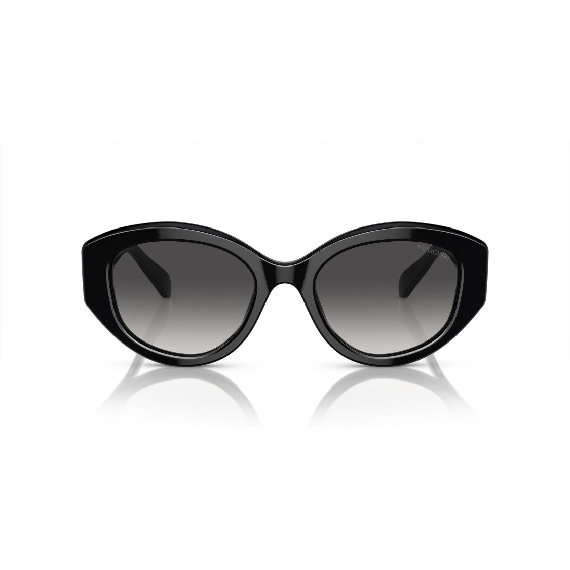 Swarovski 0Sk6005 Oversized Cat-Eye Sunglasses With Crystal Embellishments