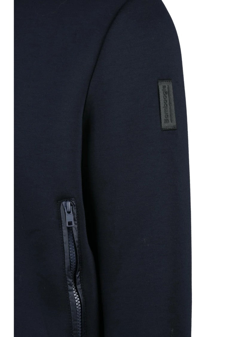 Bomboogie Men's Lightweight Neoprene Coat With Textured Panel
