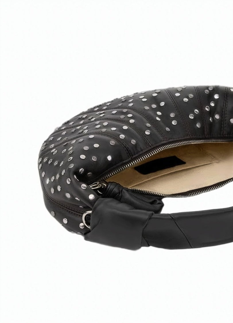 Lemaire Studded Dot Mini Crescent Bag With Padded Handle