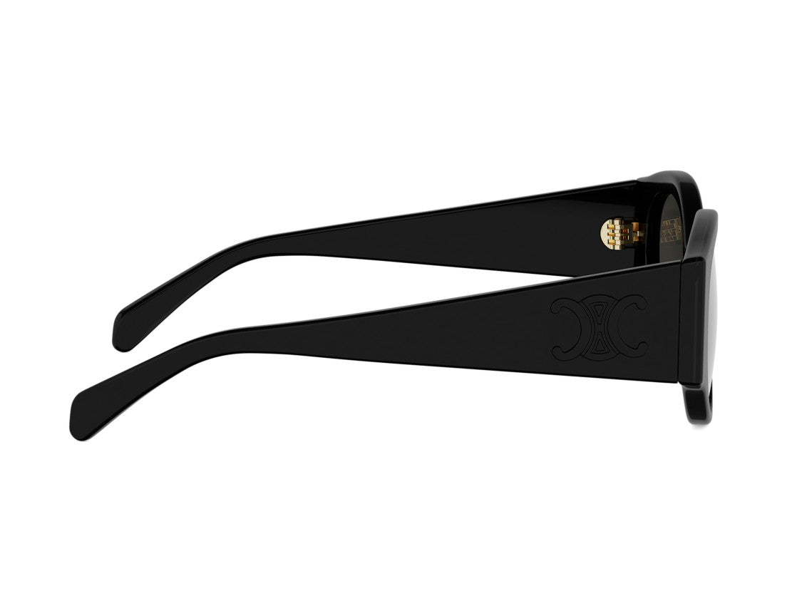 Celine Cl40341f Black Oversized Round Frame Sunglasses