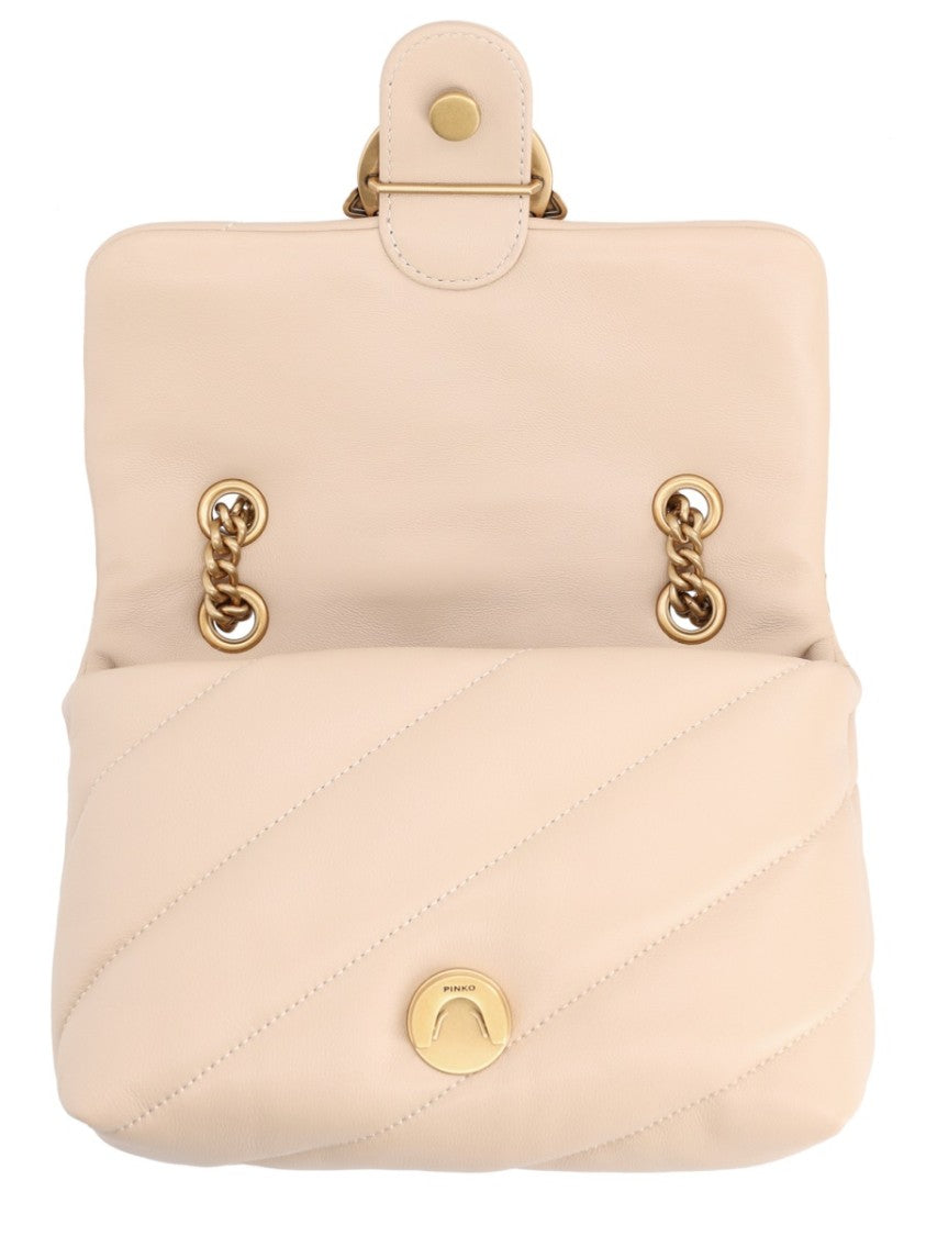 Pinko Neutrals Love Puff Quilted Bag