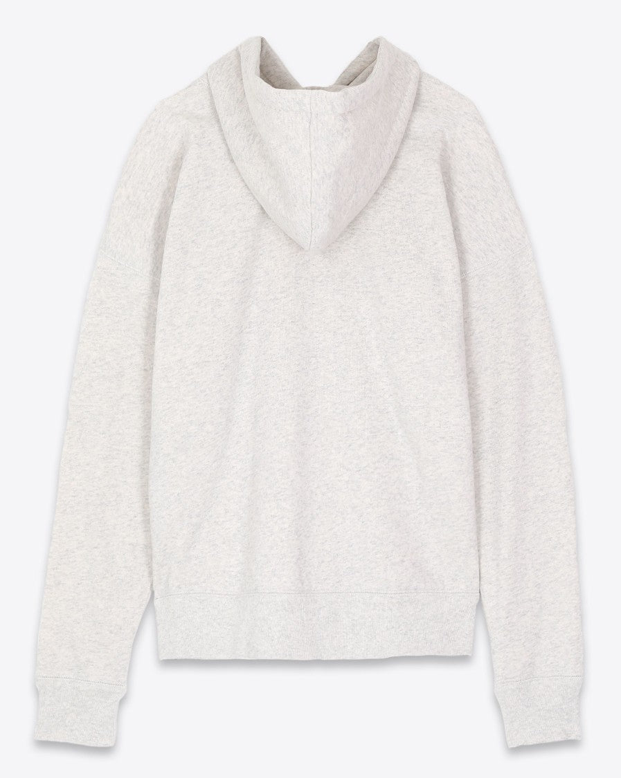 Isabel Marant Casual Hoodie With Textured Fabric And Logo Print