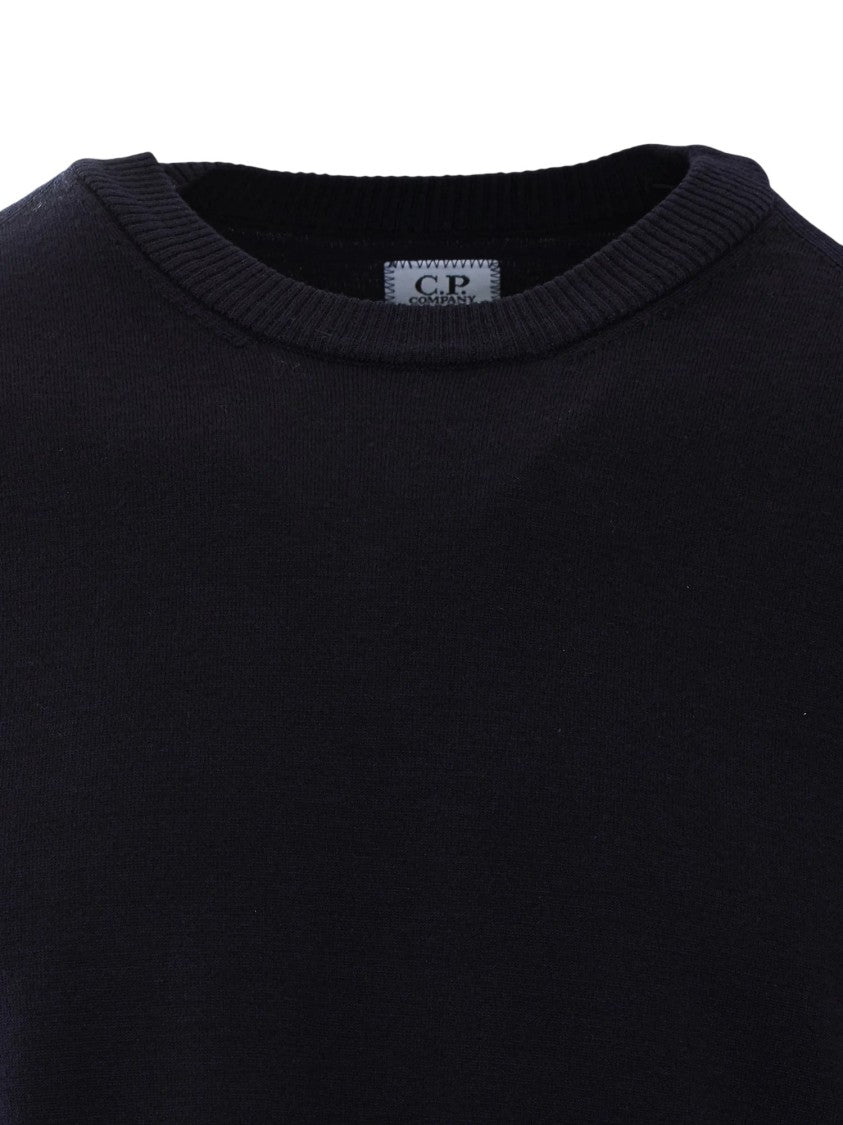 C.P. Company Extrafine Merino Wool Lens Crewneck Sweater