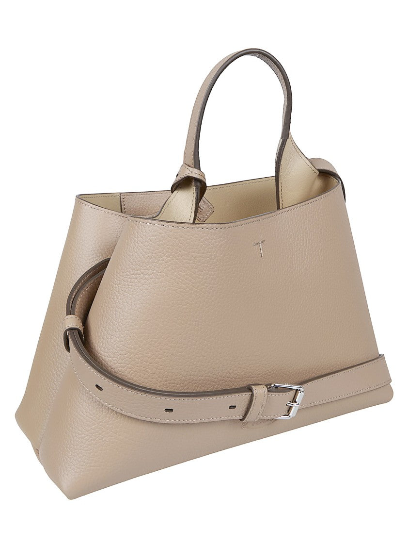 Tod's Pebbled Calfskin Shoulder Bag