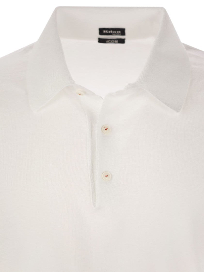 Kiton Short-Sleeved Polo Shirt In Cotton