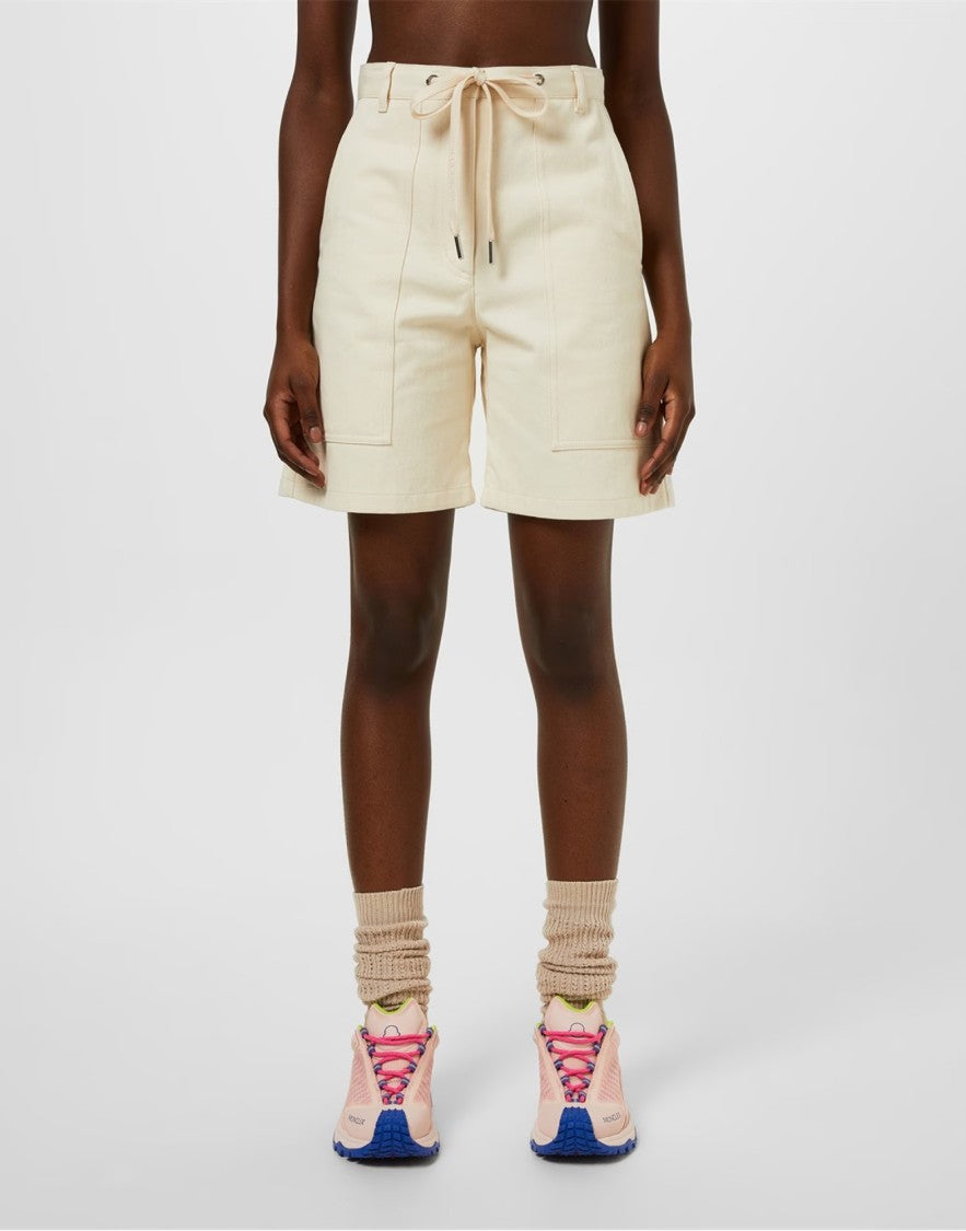 Moncler Drawstring-Waist Knee-Length Shorts