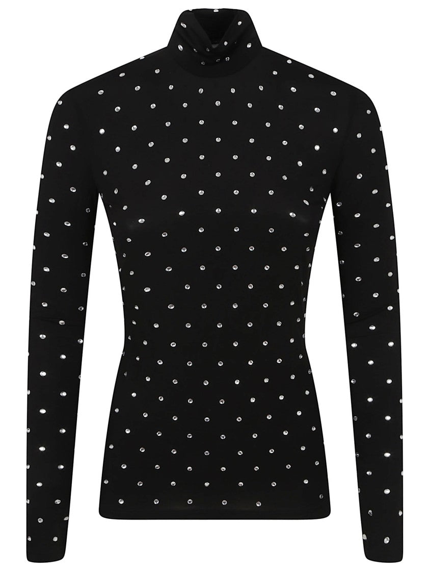 Paco Rabanne High-Neck Top With Shimmering Embellishments