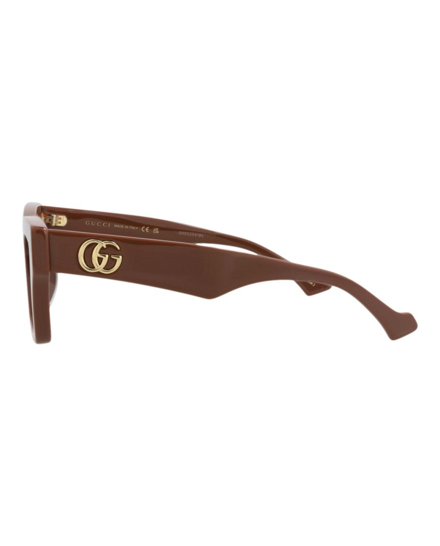 Gucci Cat Eye-Frame Recycled Acetate Sunglasses With Gold Double-G Logo