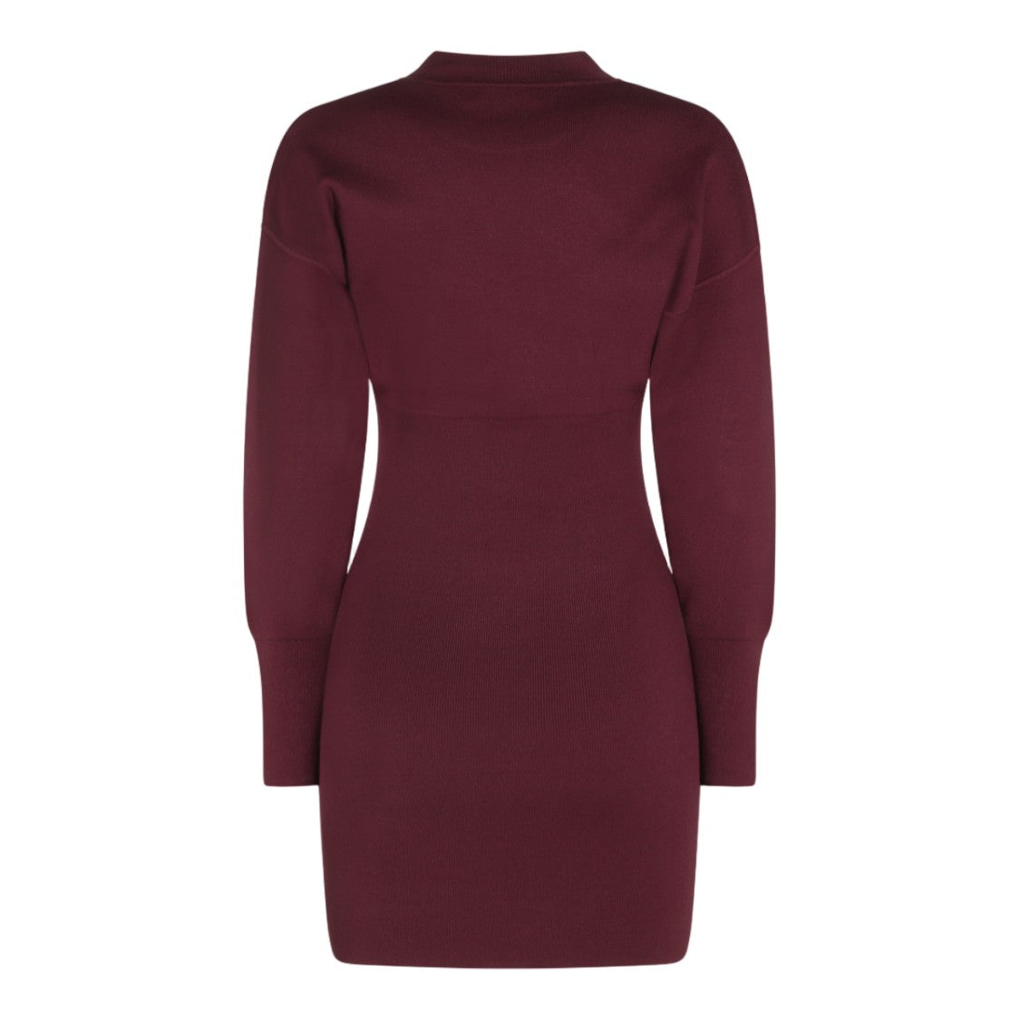 Anine Bing Fitted Ribbed Mini Dress With Extended Cuffs