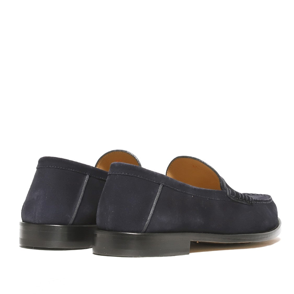 Rossano Bisconti Moccasin In Soft Navy Blue Suede