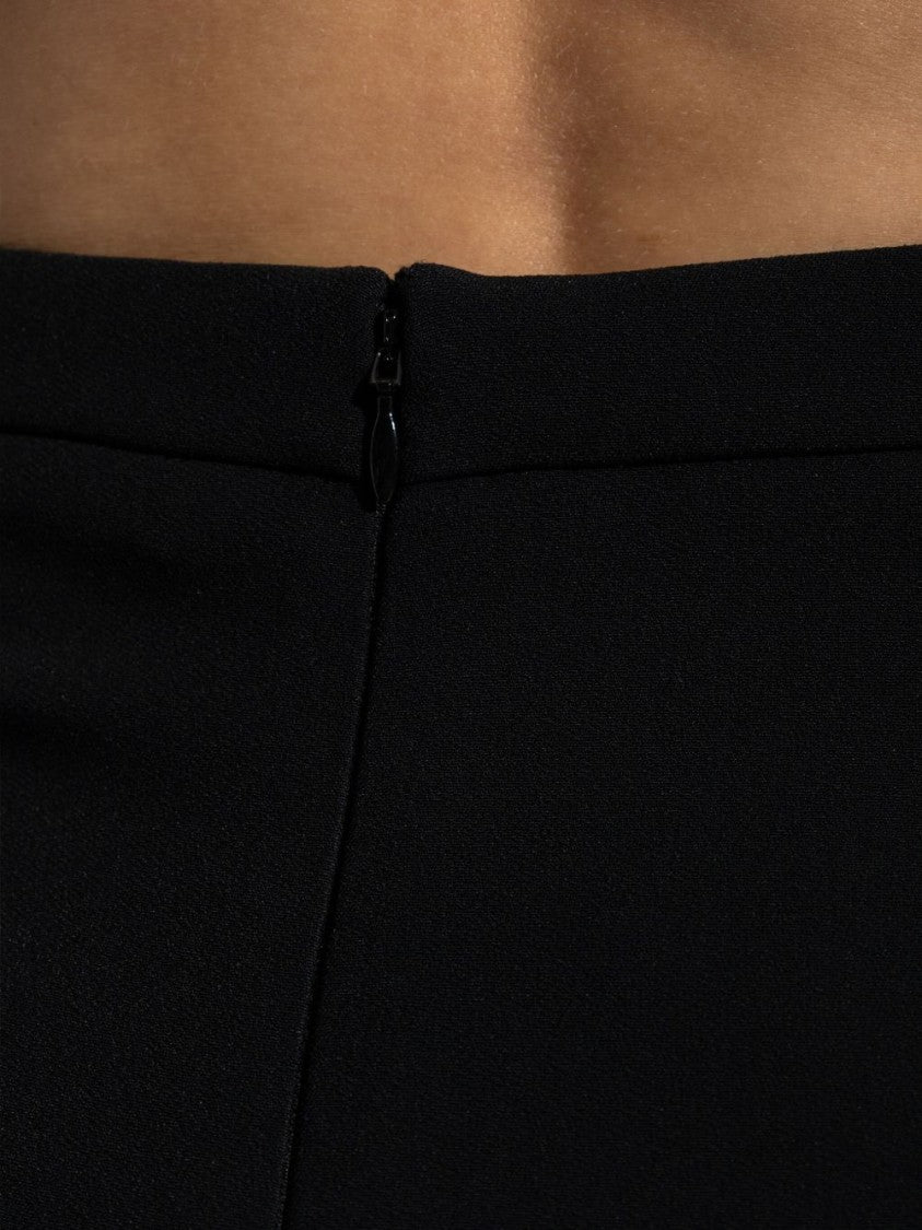 Givenchy Black Straight Silhouette Midi Skirt