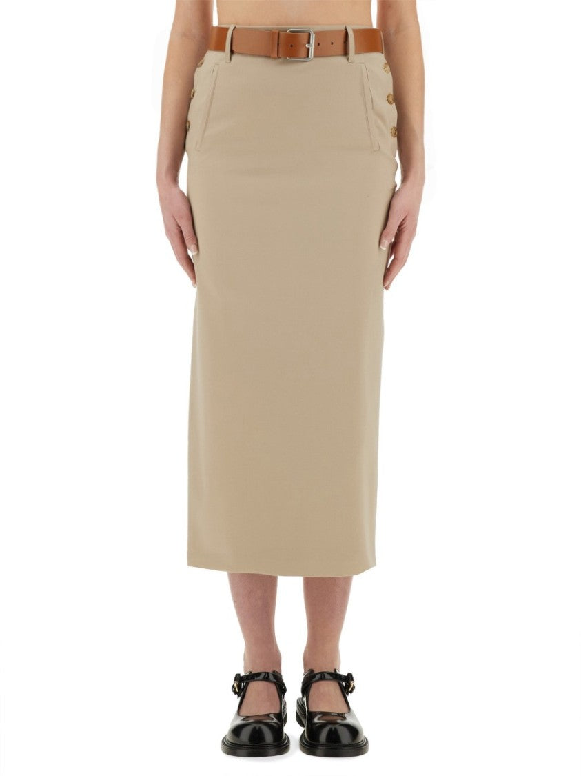 Moschino "Tailored Twist" Long Skirt