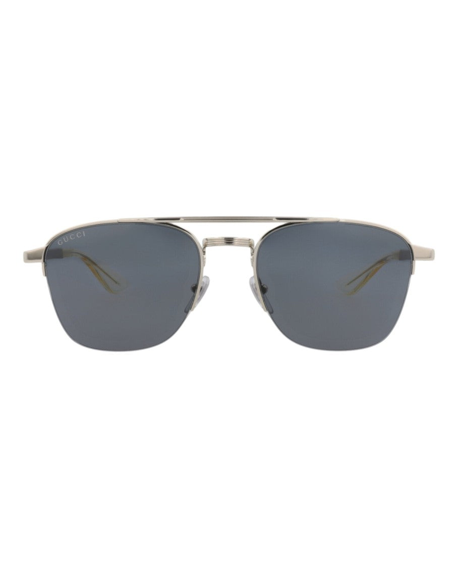 Gucci Aviator-Style Metal Sunglasses