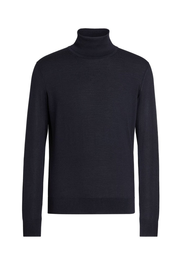 Zegna Cashseta Light Cashmere-Silk Turtleneck Sweater