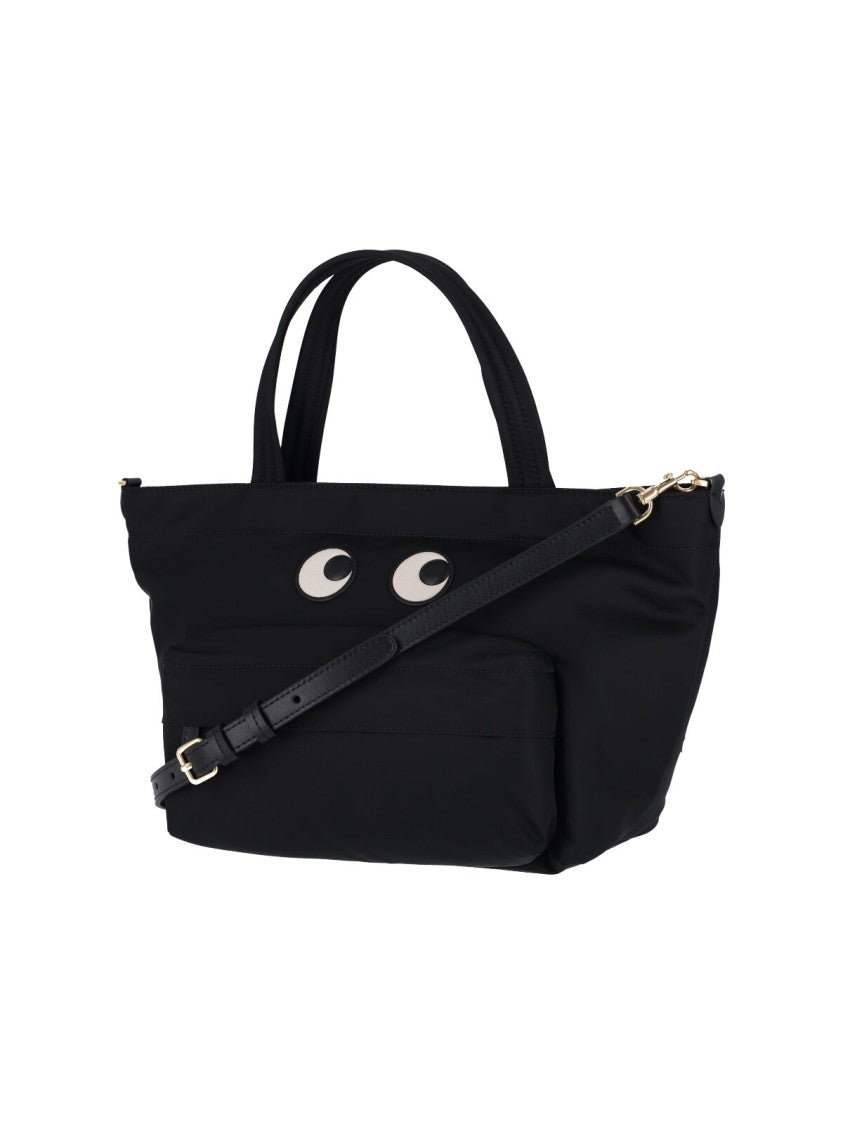 Anya Hindmarch Mini Tote Bag With Eye Patch Logo