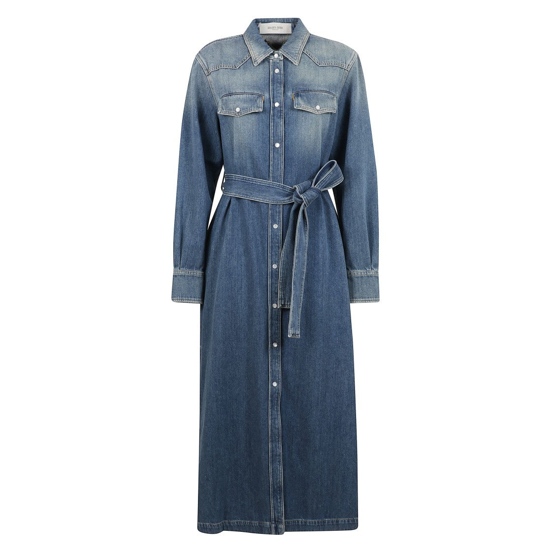 Golden Goose Blue Denim Shirt Dress