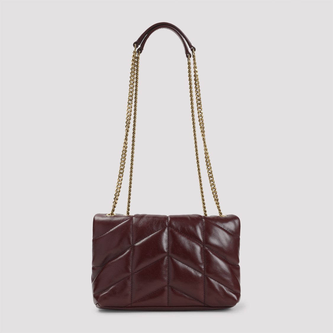 Saint Laurent Puffer Toy Red Calf Leather Shoulder Bag