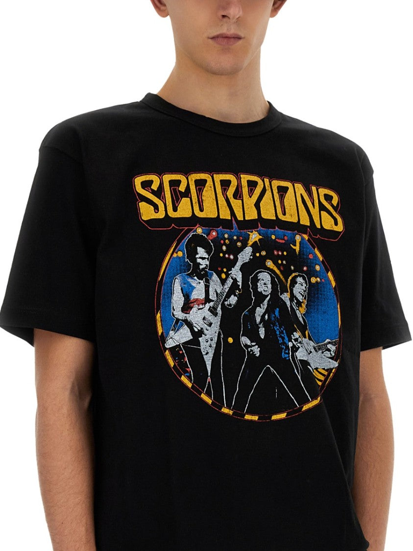 Junya Watanabe Relaxed Fit Black Graphic Print T-Shirt