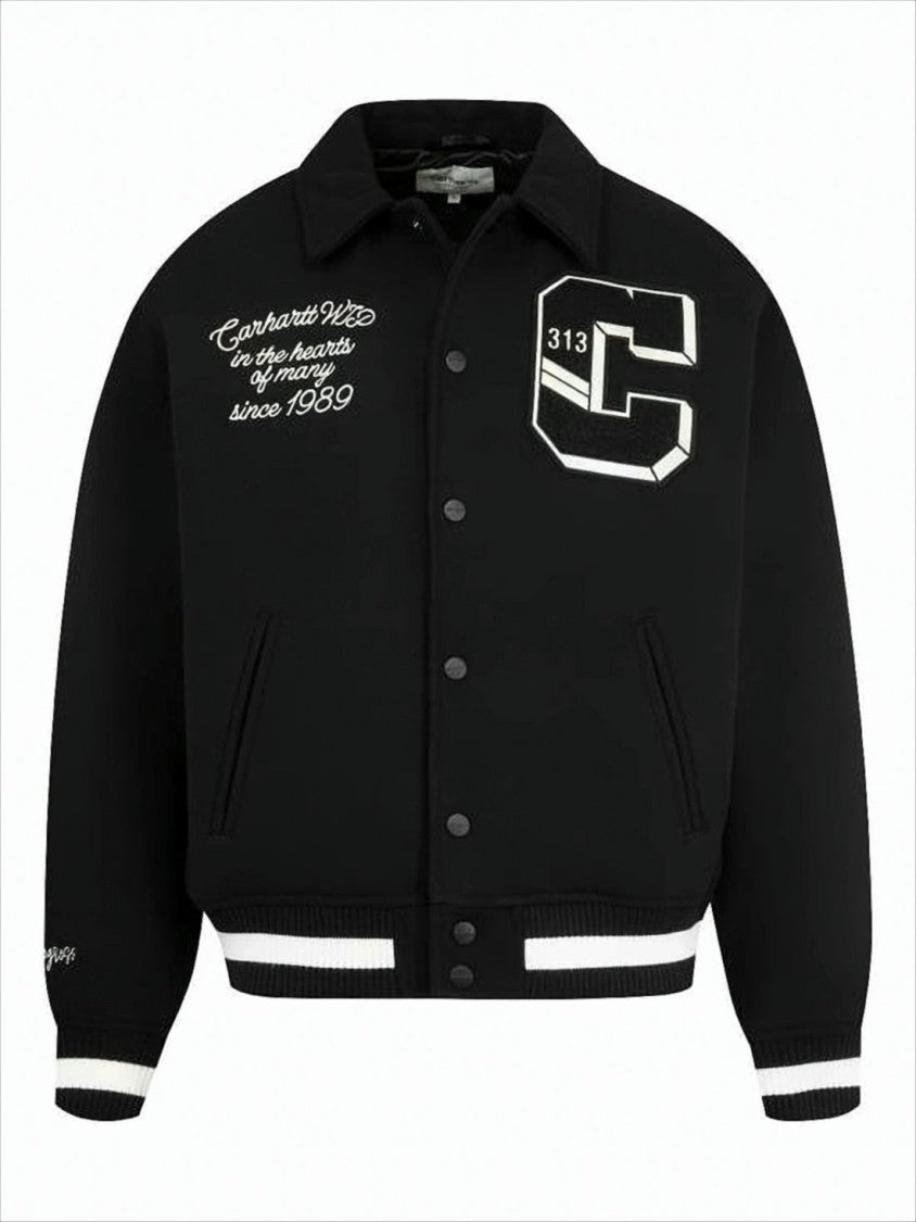 Carhartt Wip Varsity Jacket With Embroidered Patches